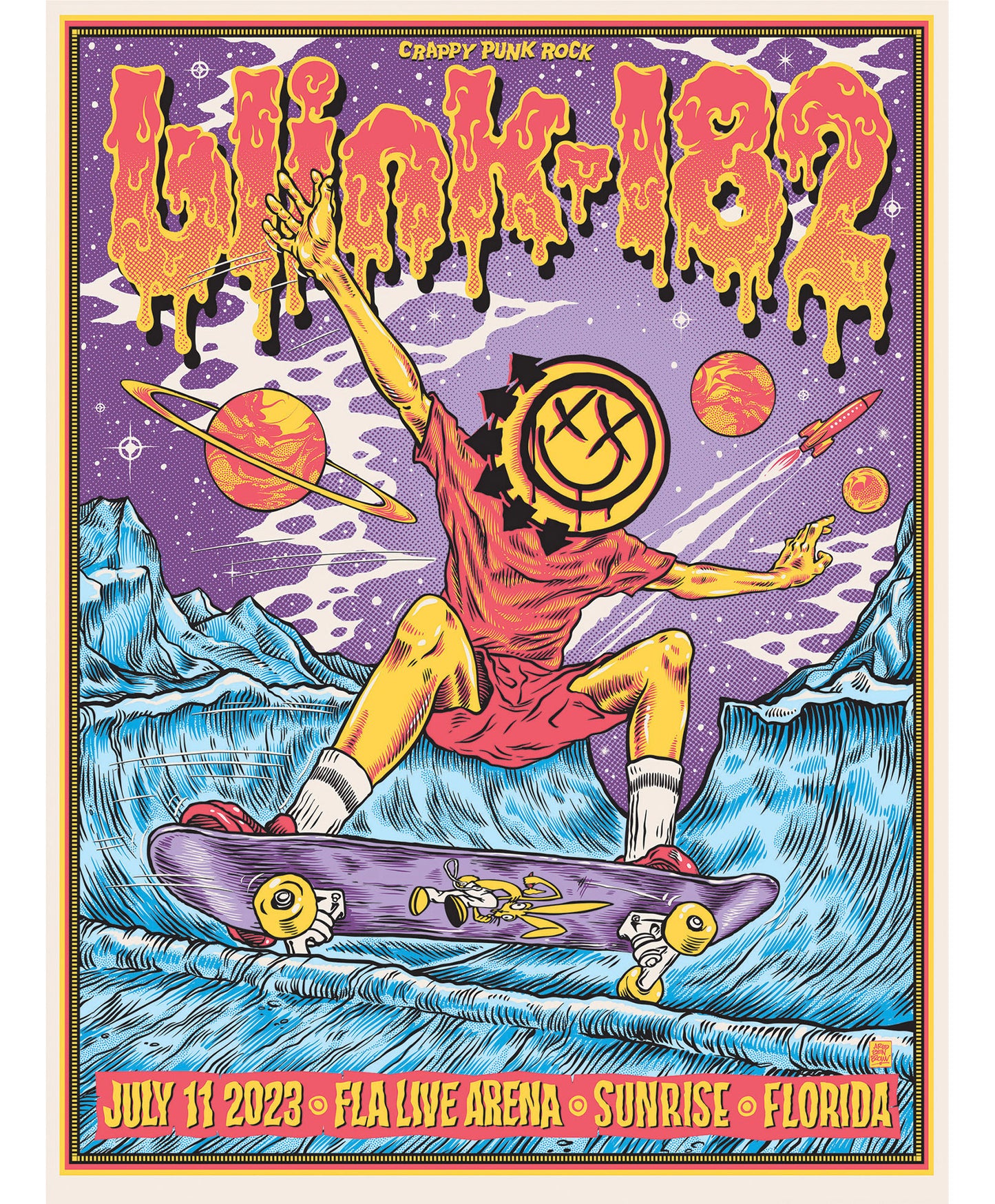 BLINK-182 SUNRISE - FLORIDA - 2023 - ONLY X2 AVAILABLE