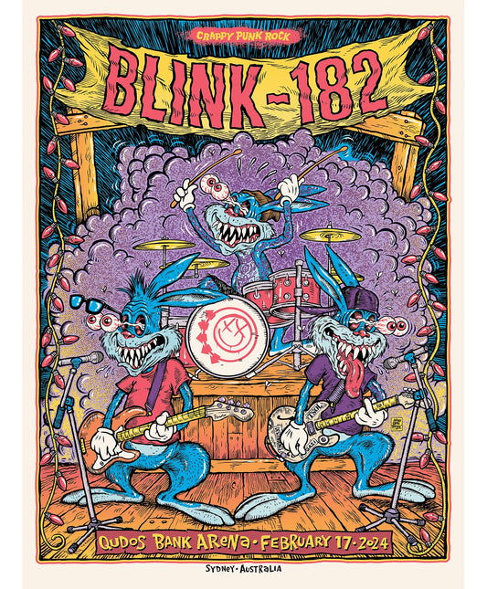 BLINK-182 SYDNEY - AUSTRALIA - 2024 - ONLY X2 AVAILABLE