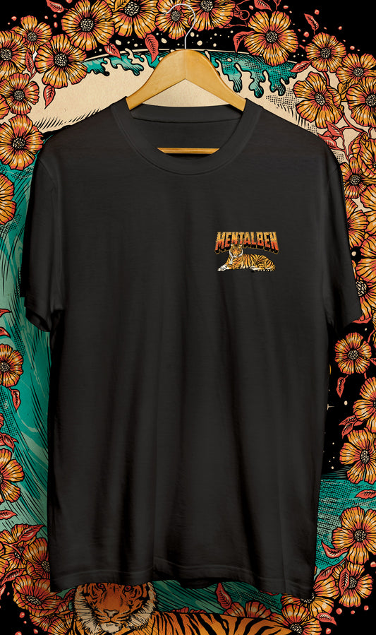 Mentalben INDO TIGER tee - front pocket on BLACK