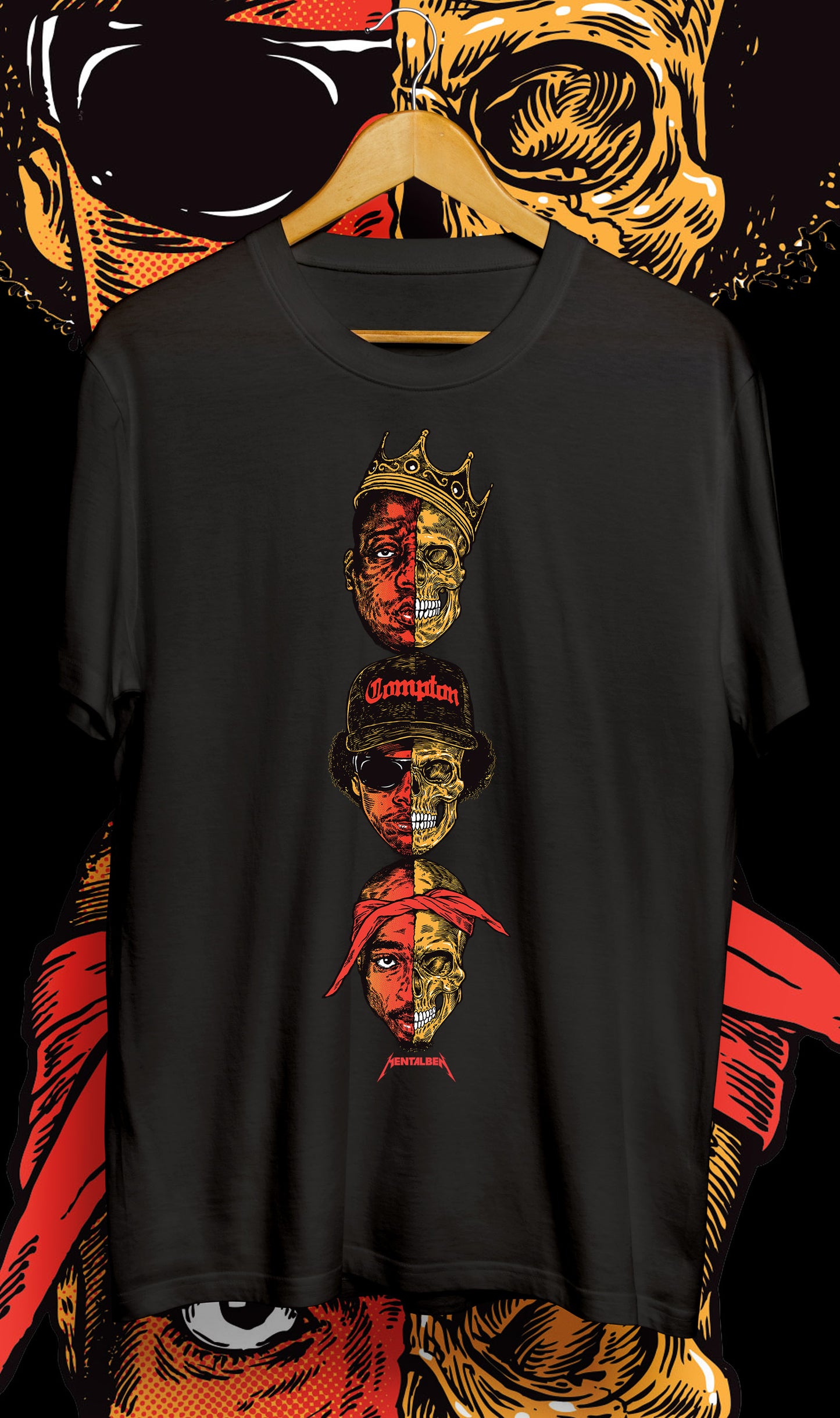 Mentalben TRILOGY tee on black
