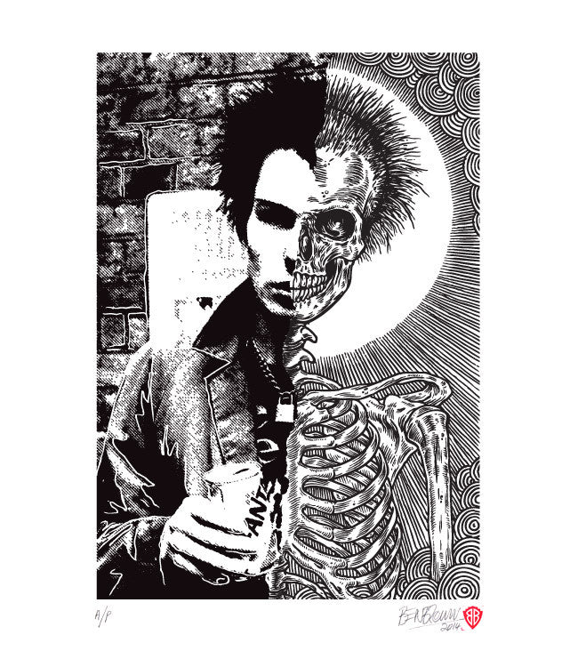 'Sid' B & W print