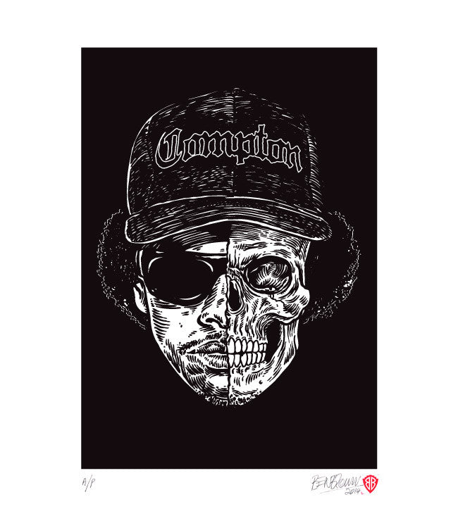 'Eazy-E' B & W print