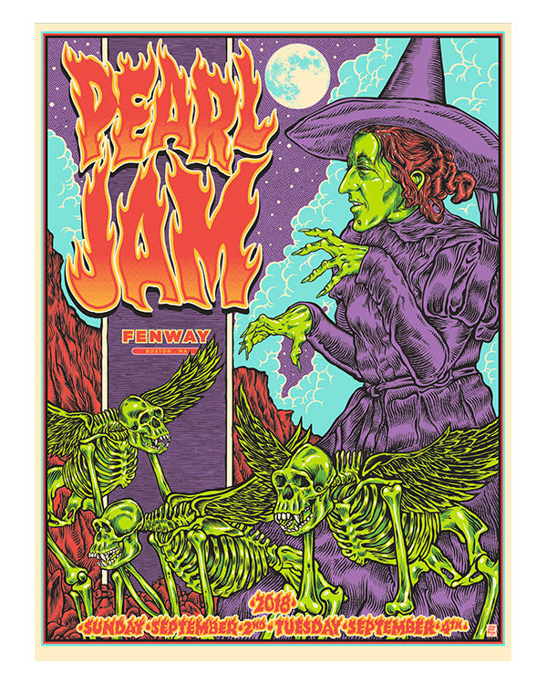 PEARL JAM - FENWAY PARK BOSTON ARTIST A/P COLOUR VARIATION