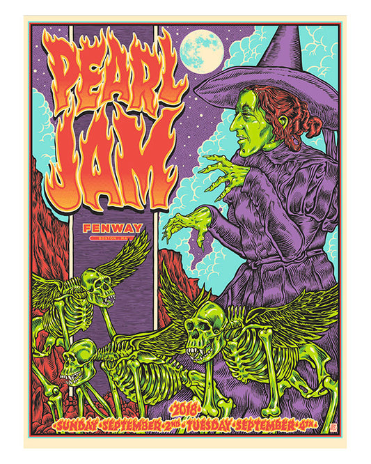 PEARL JAM - FENWAY PARK BOSTON ARTIST A/P COLOUR VARIATION