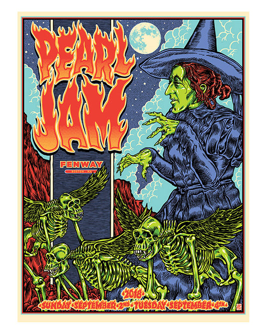 PEARL JAM - FENWAY PARK BOSTON SHOW POSTER