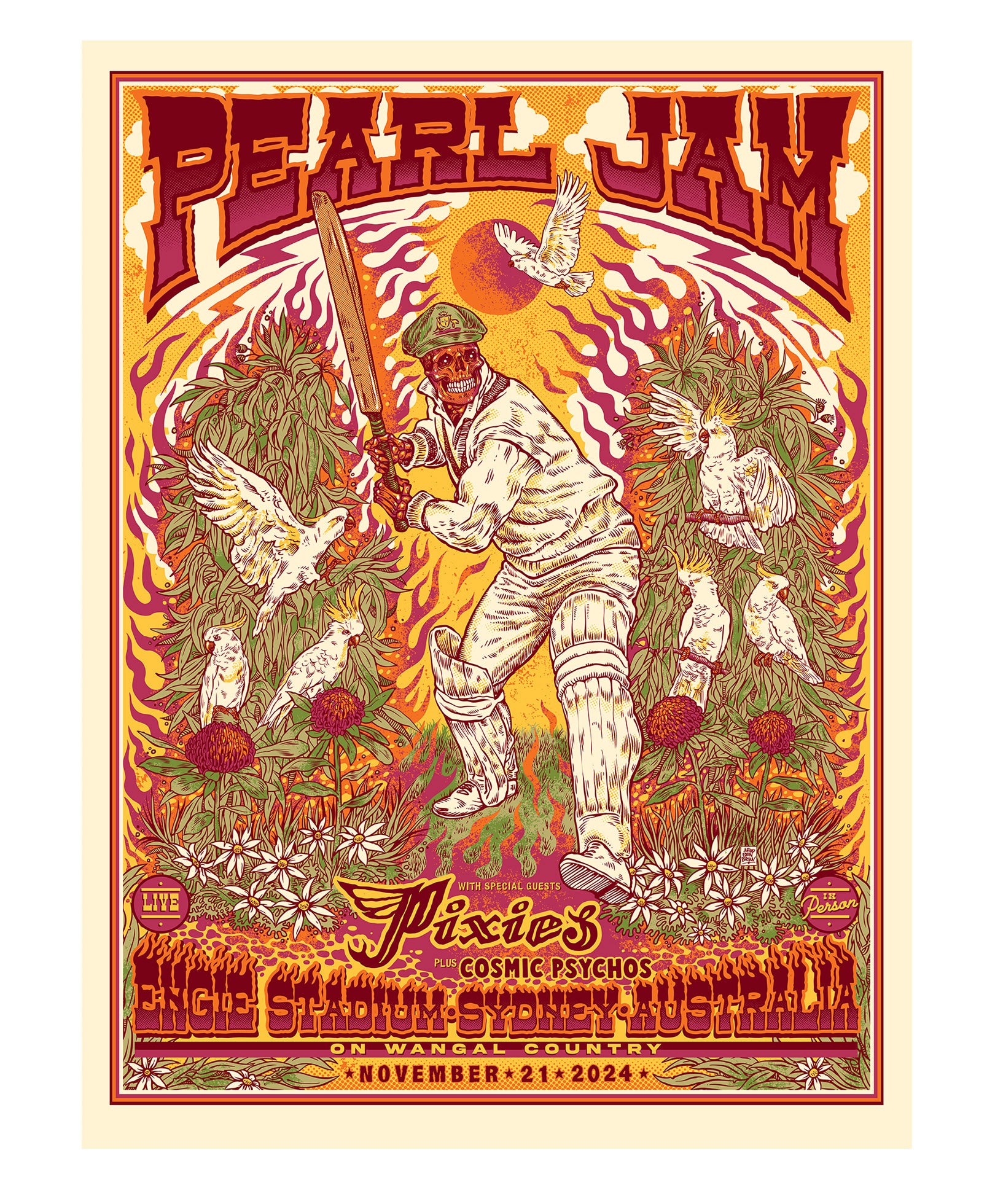 PEARL JAM SYDNEY 21 NOV 2024 Variant AP Ben Brown