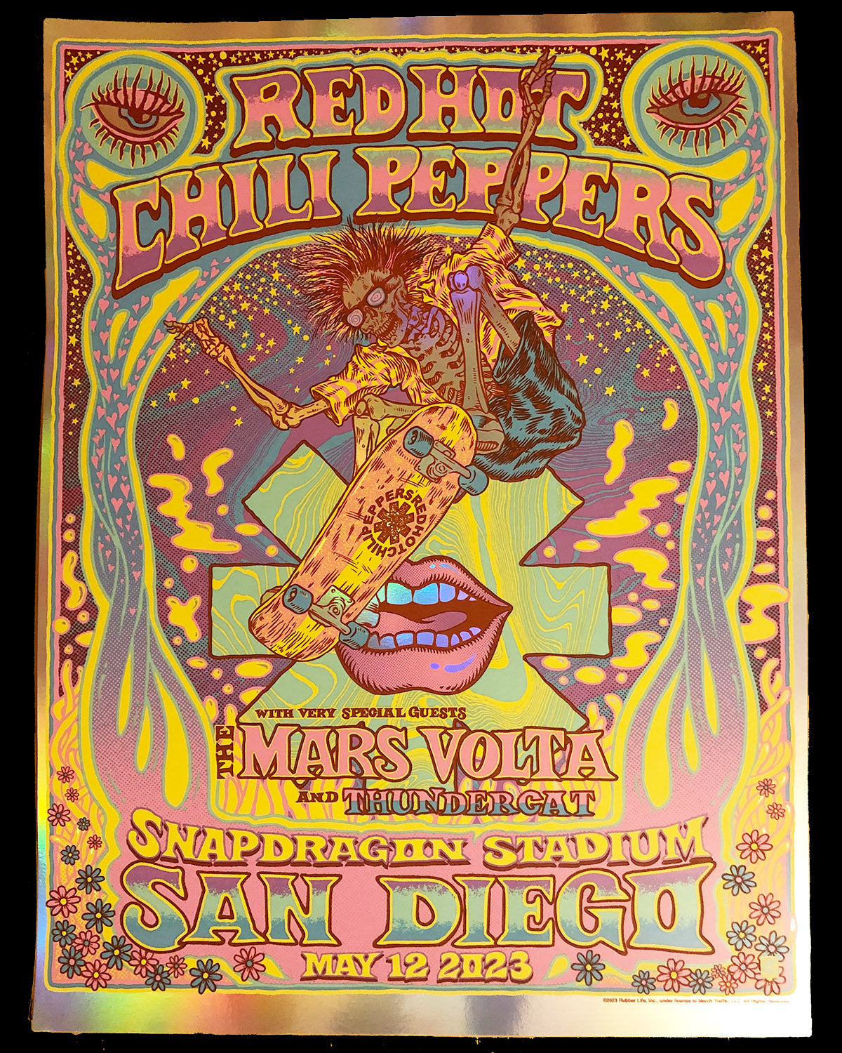 Red Hot Chili Peppers Nth American Tour 2023 / FOIL