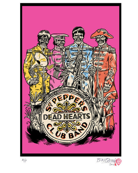 'Beatles - Dead Hearts' print